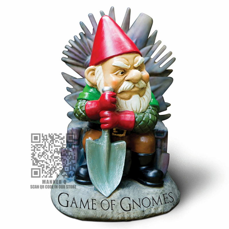 Spel Van Gnomes Tuin Sculptuur Grappige Holding Een Schop Gnome Standbeeld Hars Dwerg Beeldjes Ornamenten Home Outdoor Decoratie