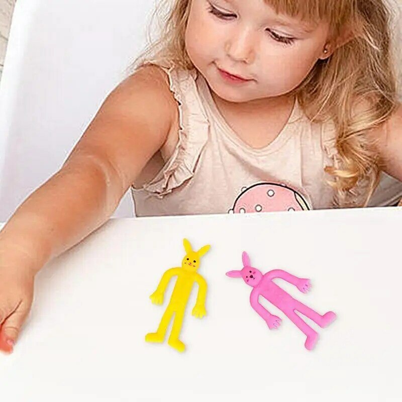 Stretch Bunny Toys para crianças, Bendable Bunny, Soft Stretch Toy, adorável e seguro, presentes para amigos, família, TPR