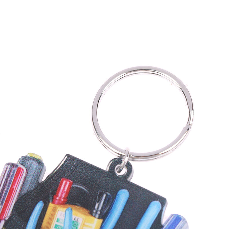 Bolsa de herramientas acrílica personalizada para electricista, accesorio para bolsa de herramientas, llavero Acrílico