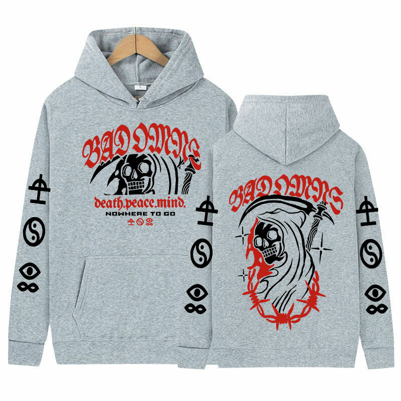 90er Jahre schlechte Omen Rockband Musik Tour neue Hoodie Männer Frauen Retro Mode Pullover Sweatshirt Freizeit kleidung übergroße Hoodies