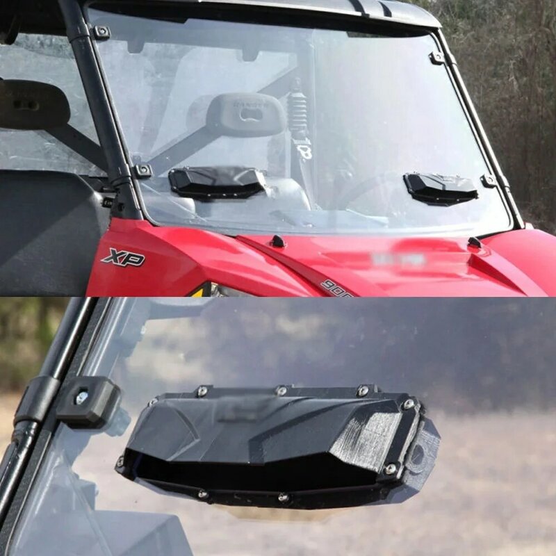 UTV Kit pemasangan ventilasi atap kaca depan Defrost Defog untuk Can-am Maverick X3 Trail olahraga kompatibel dengan Polaris RZR 800 900 1000S