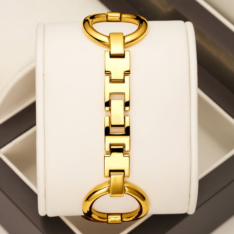 Лидер продаж 2024, Брендовые женские кварцевые часы YaLaLuSi, роскошные золотые часы с кристаллами и бриллиантами в коробке, ремешок для часов, подарок, ионное покрытие