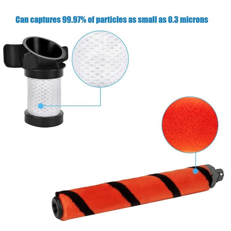 Cepillo de filtro de fieltro de espuma, rollo de filtro HEPA para Shark Ionflex Duoclean IF100, HV390, IF200, IC205, accesorios para aspiradora