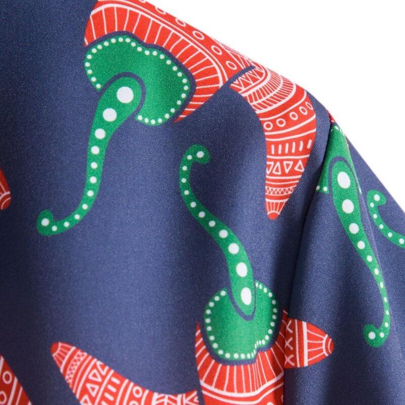 Luksusowe koszule męskie koszula Tiki t-shirty męskie darmowa wysyłka odzież męska modne bluzki społeczne hawajska bawełna wysokiej jakości