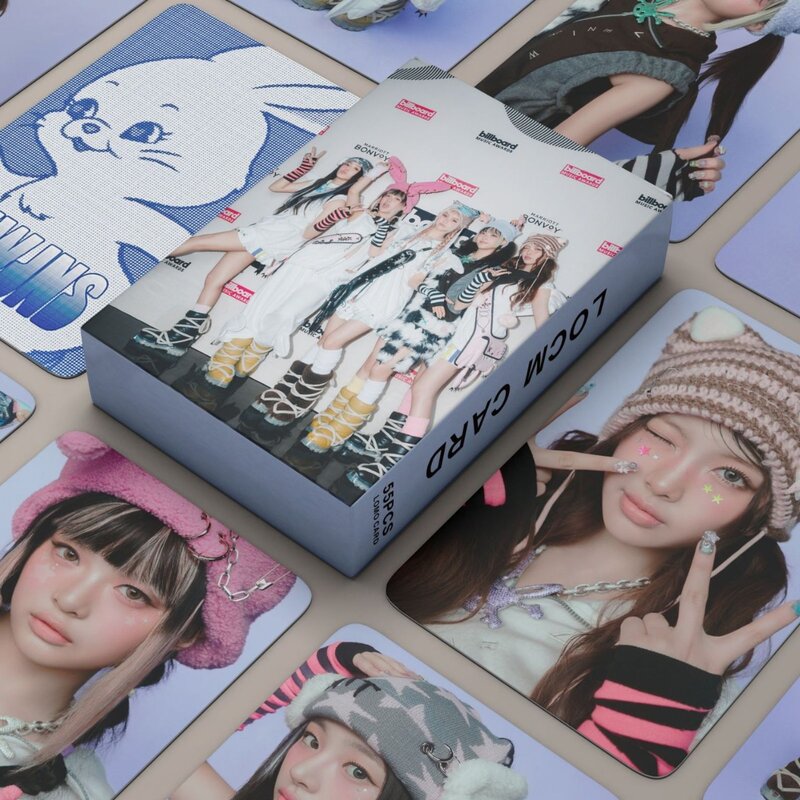 Kartu pos Album baru Kpop, 55 buah, Jeans, kartu pos, foto anak perempuan, Album baru, perhatian, kartu pos, kartu hadiah penggemar