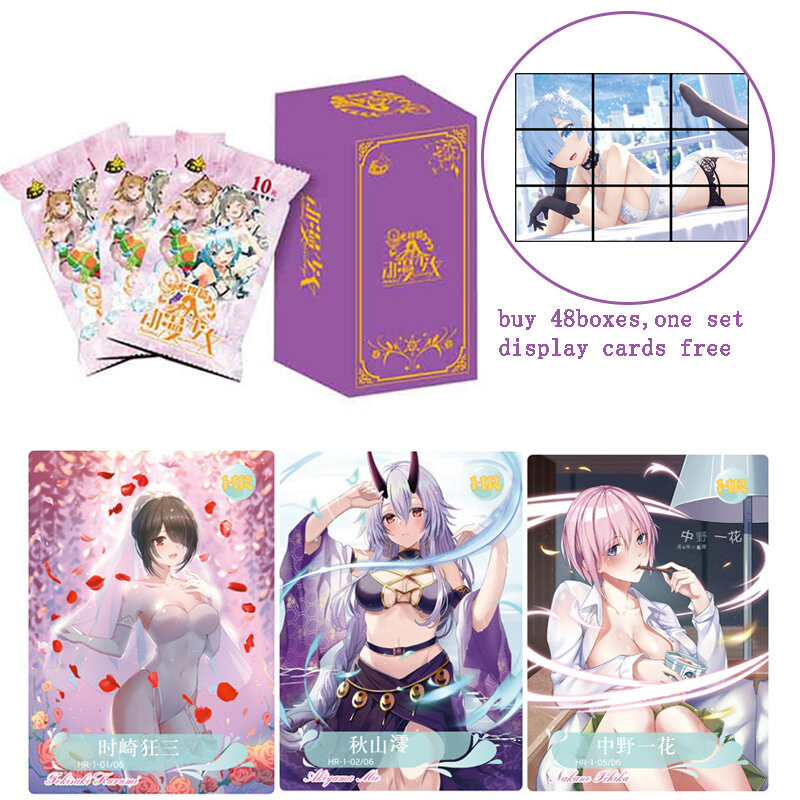 Cartes de Collection Goddess Story, boîte de rehausseur PR, ensemble complet de Bikini, Puzzle Tcg Sexy, jeu de fête pour filles