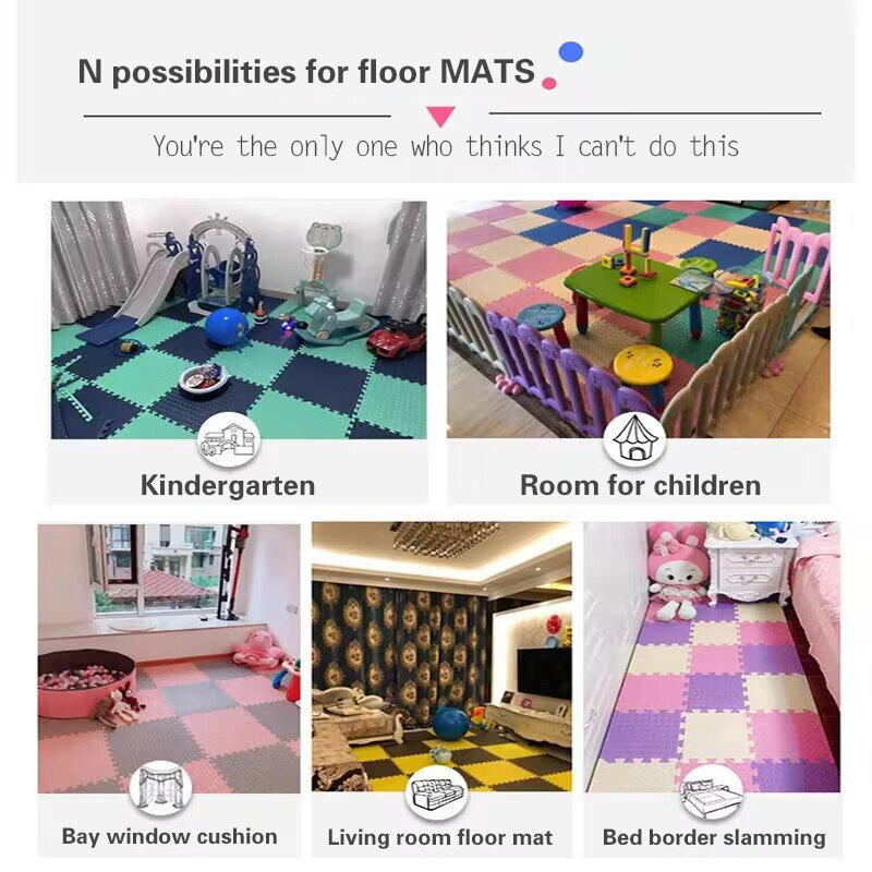 Thick 2.5 Cm Puzzle Mat for Children Thick Baby Play Mat Kids Carpet Mats EVA Foam Rug Children Room Activities Mat for Baby