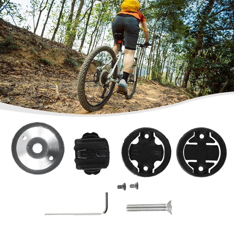 Enhance Your Bike GPS Mounting with Premium Aluminum Alloy Holder Mount Bracket Compatible with For Garmin/Bryton/CatEye