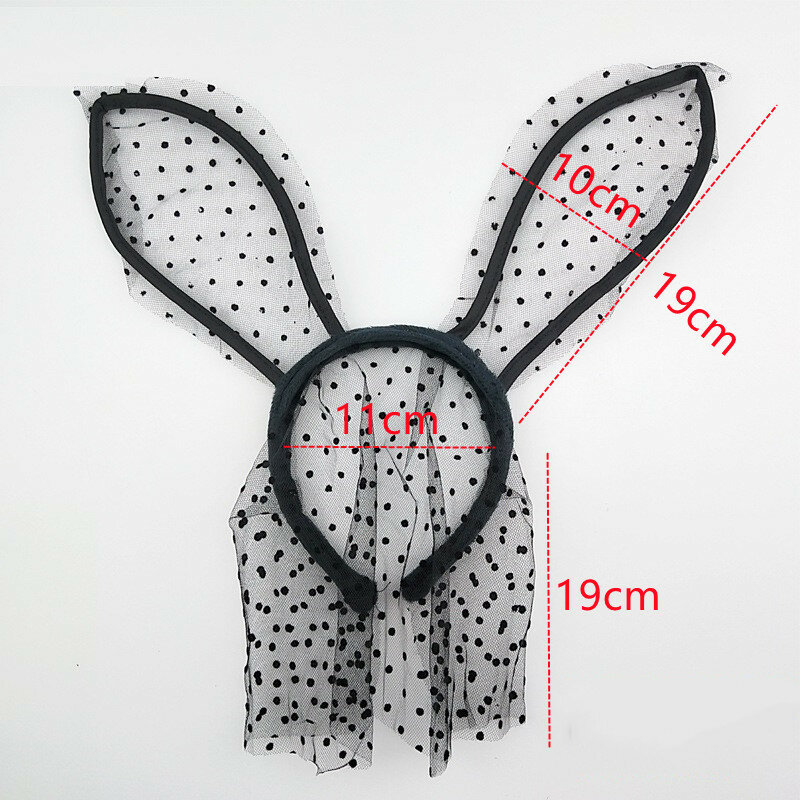 Sexy Lace Masquerade Rabbit Masks Bunny Long Ears Lace Eye Mask Nightclubs Halloween Party Cosplay Costume Hair Accessories