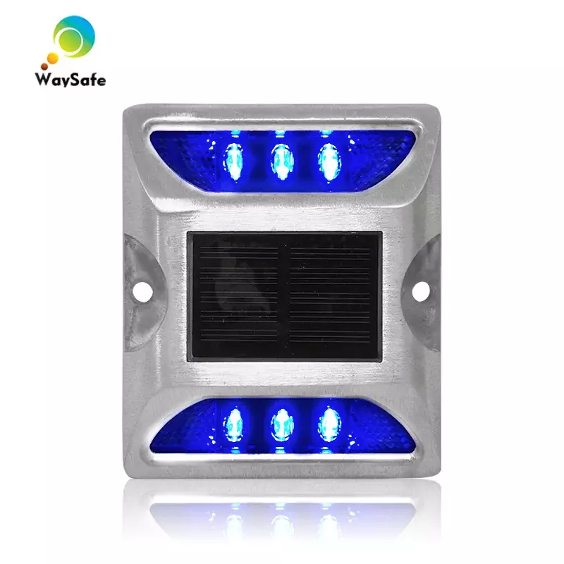 Solar Powered Road Stud Reflector, Deck Dock Light, Aluminum Housing, Flash Mode Or Steady Mode, Wholesale Price