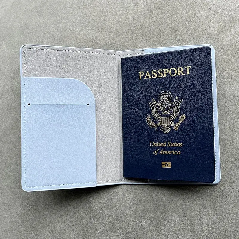 Couverture de passeport d'aventure personnalisée avec noms pour hommes et femmes, porte-passeport de mariage, étuis de voyage, nouveau