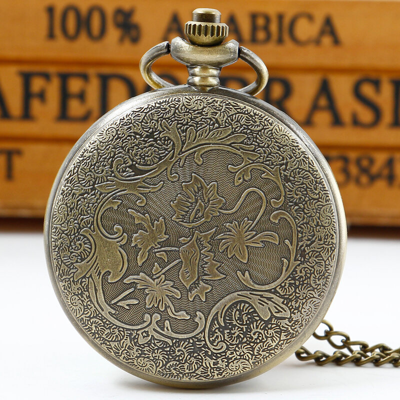 Farmer-reloj de bolsillo de cuarzo para hombre, accesorio de pulsera con cadena, estilo Steampunk Vintage, con colgante de collar
