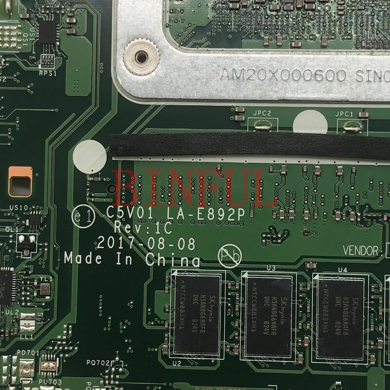 C5V01 LA-E892P اللوحة الرئيسية لشركة أيسر أسباير A615 A615-51G اللوحة الأم ث/SR3LC I7-8550U وحدة المعالجة المركزية N17S-G1-A1 DDR4 100% اختبار كامل