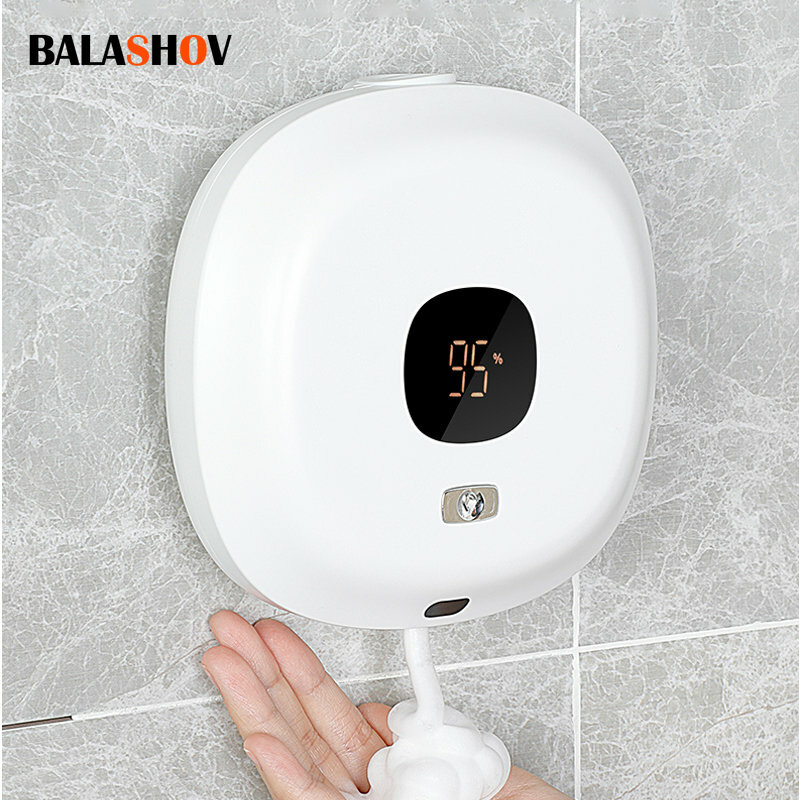 Dispensadores automáticos de jabón de espuma para baño, lavadora de manos inteligente con carga USB, dispensador de jabón de Material ABS de alta calidad