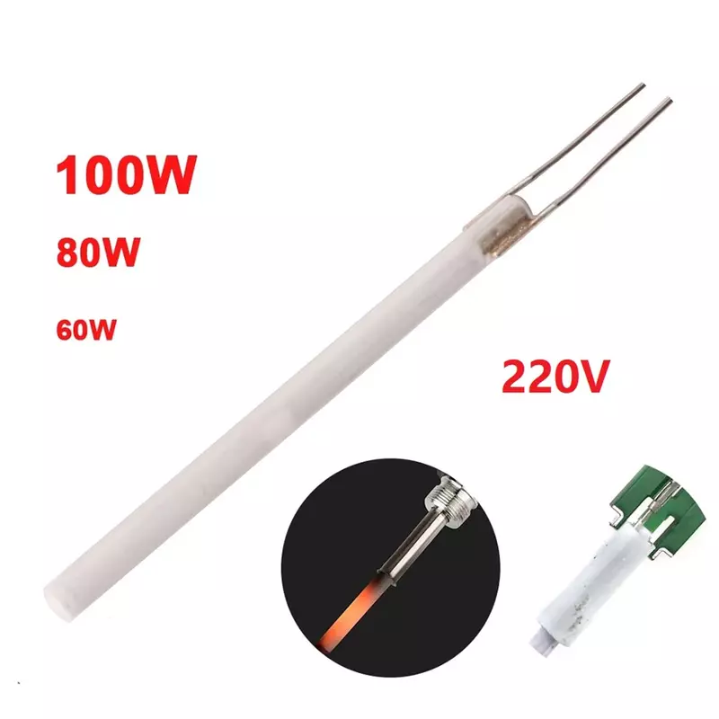 220V 80W 60W 100W Adjustable Temperature Electric Soldering Iron Heater Ceramic Internal Heating Element For 908 908S Solder