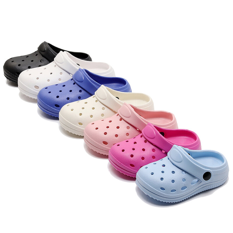 Pantofole impermeabili alla moda sandali per bambini scarpe estive scivoli all'aperto suola morbida scarpe da giardino zoccoli da allattamento per interni sandali