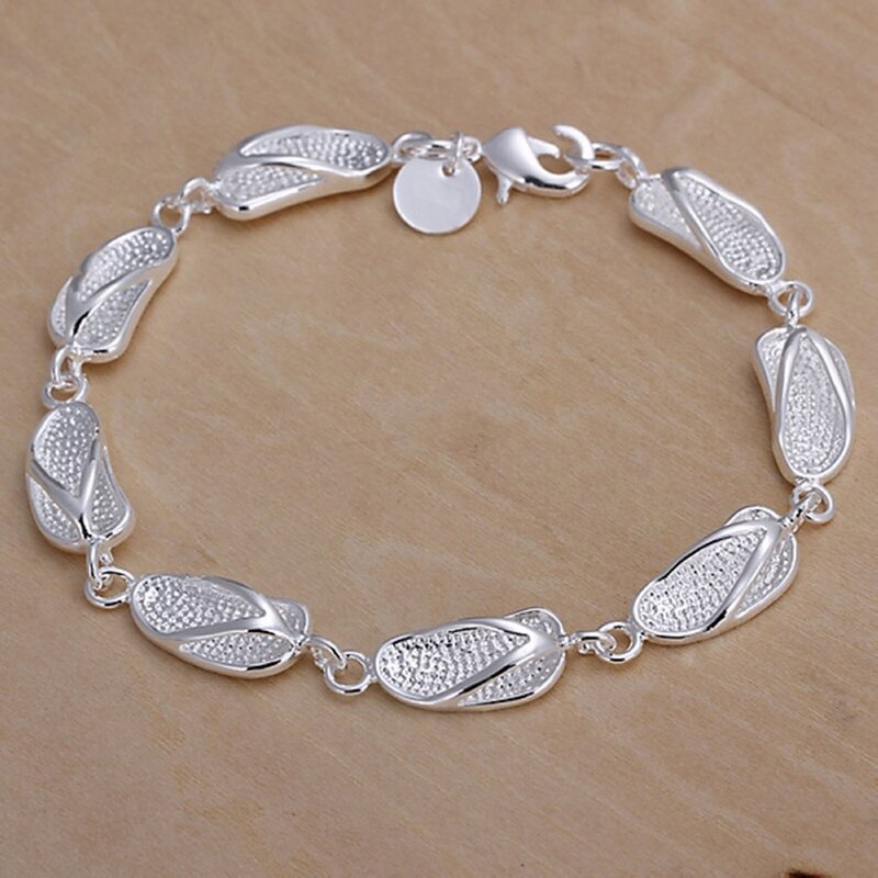wholesale 925  silver unique design beautiful fashion women Silver color Jewelry High quality Bracelets factory price