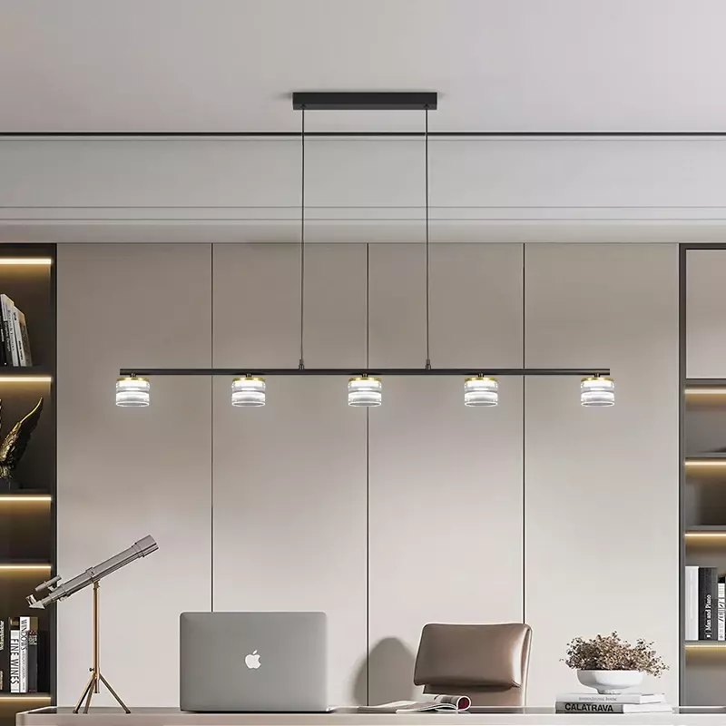 Wohnzimmer Pendel leuchten moderne minimalist ische nordische neue Atmosphäre kreative Schlafzimmer Bar Esszimmer Kronleuchter mit Scheinwerfer