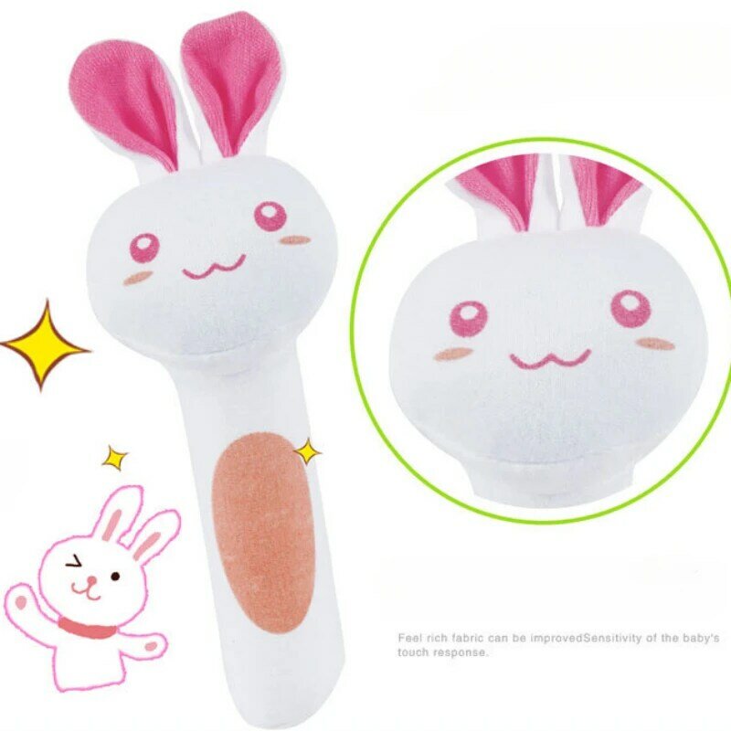 Boneka kerincingan bayi mainan kerincingan bayi bel tangan tongkat hewan ponsel mainan untuk balita anak-anak mewah Bebe hadiah mainan balita