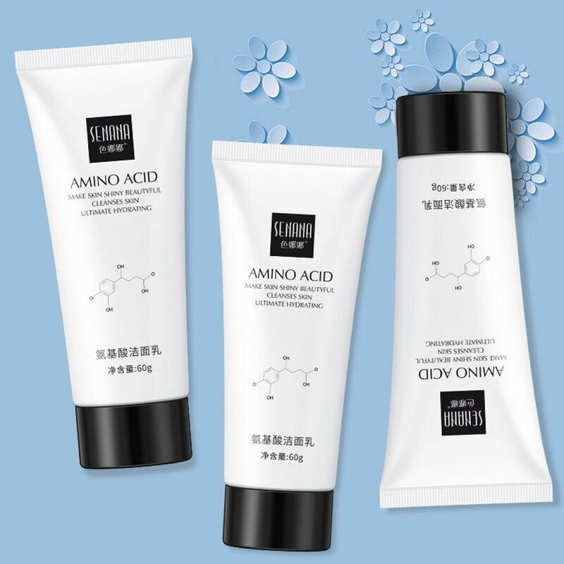 Amino Acid Washing Cream Oil Control Cleansing Face Mild Wash Gel Moisturizing Facial Foam Cleanser