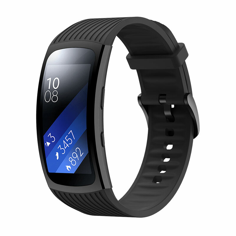 Tali silikon 18mm untuk Samsung Gear Fit 2 Pro mengganti tali jam tangan pintar untuk Samsung Fit2 tali SM-R360