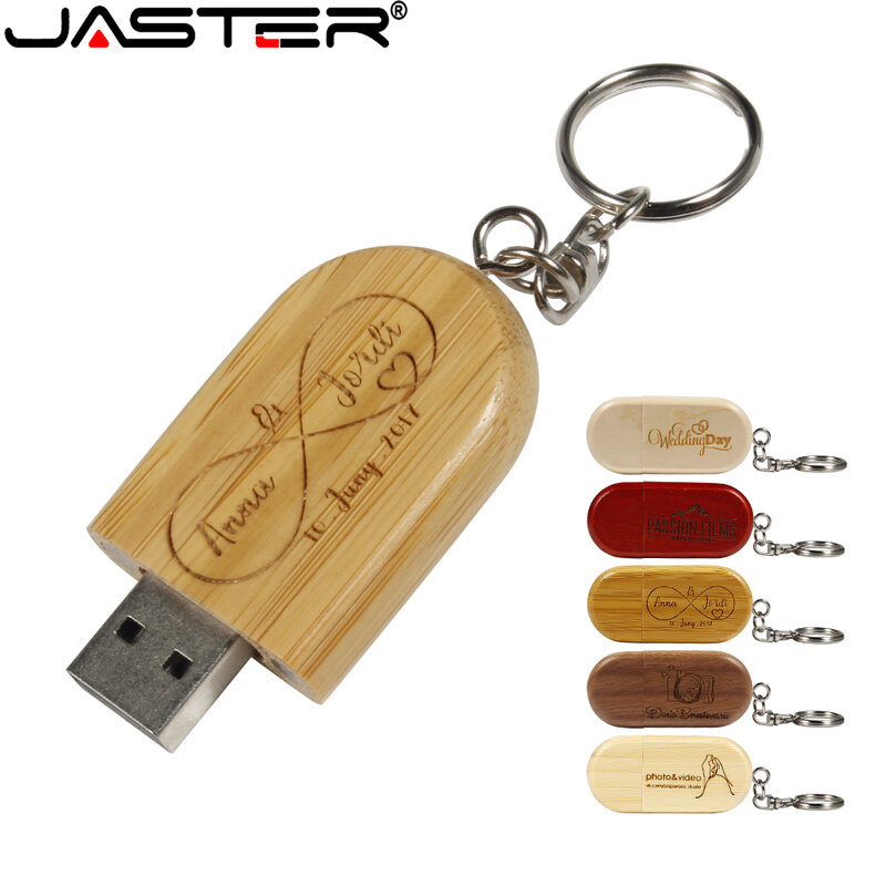 محركات أقراص فلاش USB من خشب الجوز من JASTER ، محرك أقراص قلم عالي السرعة ، شعار مخصص مجاني ، قرص U مع سلسلة مفاتيح ، هدايا إبداعية ، عصا ذاكرة ، 64 جيجابايت
