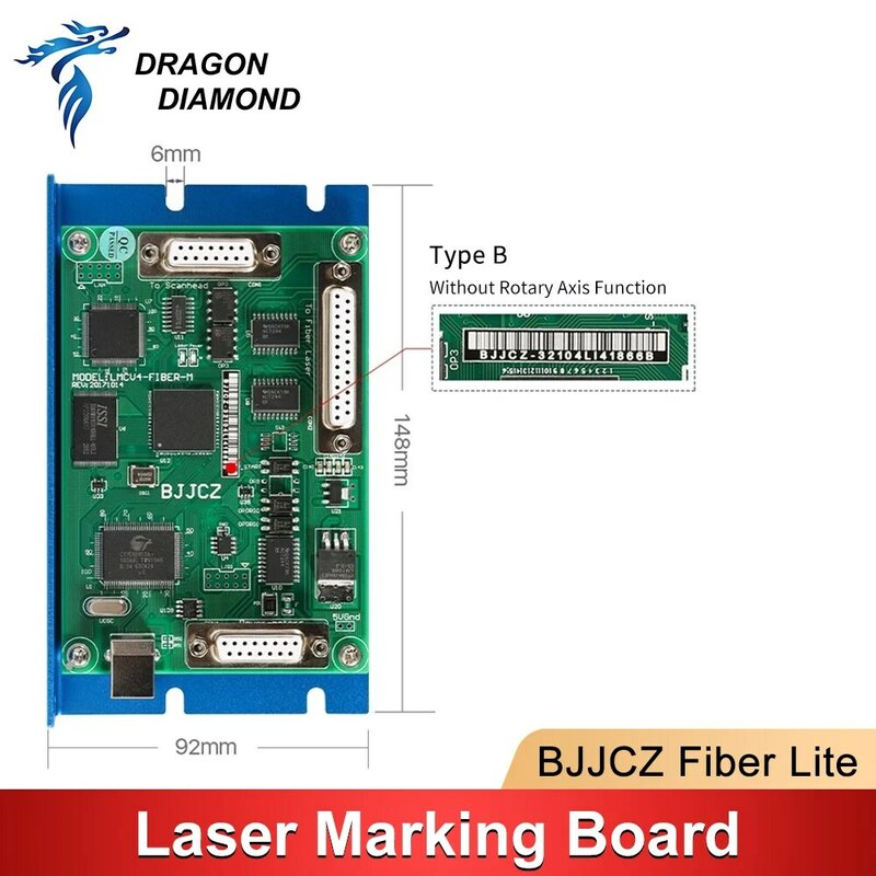 BJJCZ Laser Marking Machine Controller Original Card BJJCZ-FIBER-LITE for 1064nm Fiber Marking Machine IPG Raycus MAX