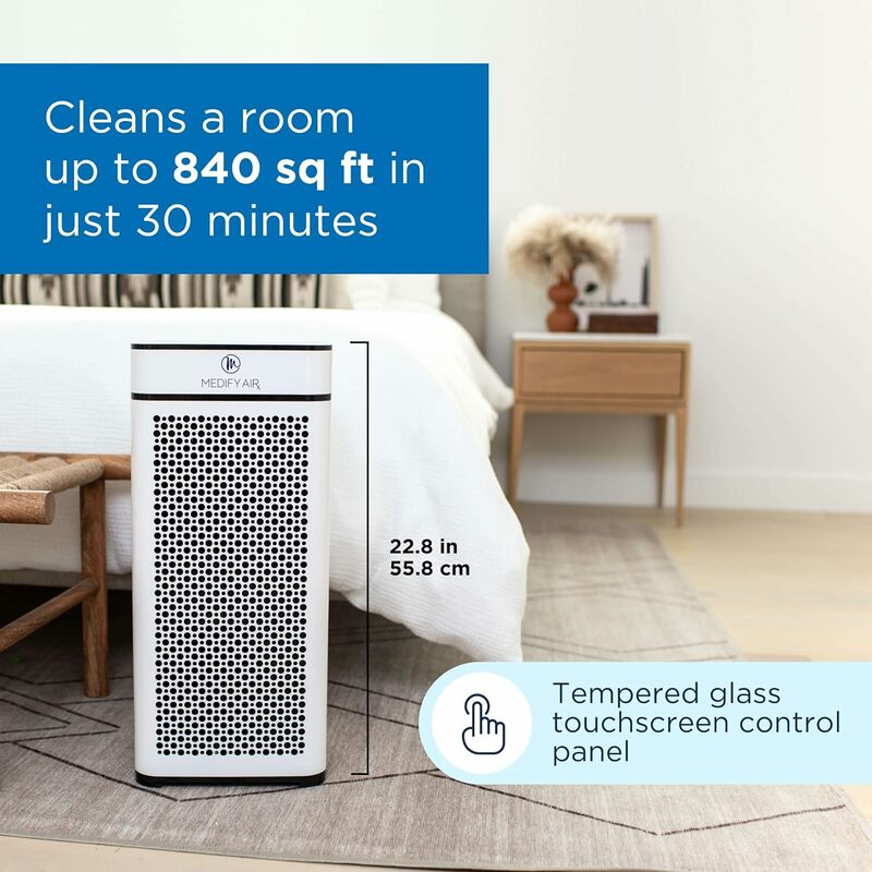 Medify MA-40 Air Purifier with True HEPA H13 Filter | 1,793 ft² Coverage in 1hr for Smoke, Wildfires, Odors, Pollen,