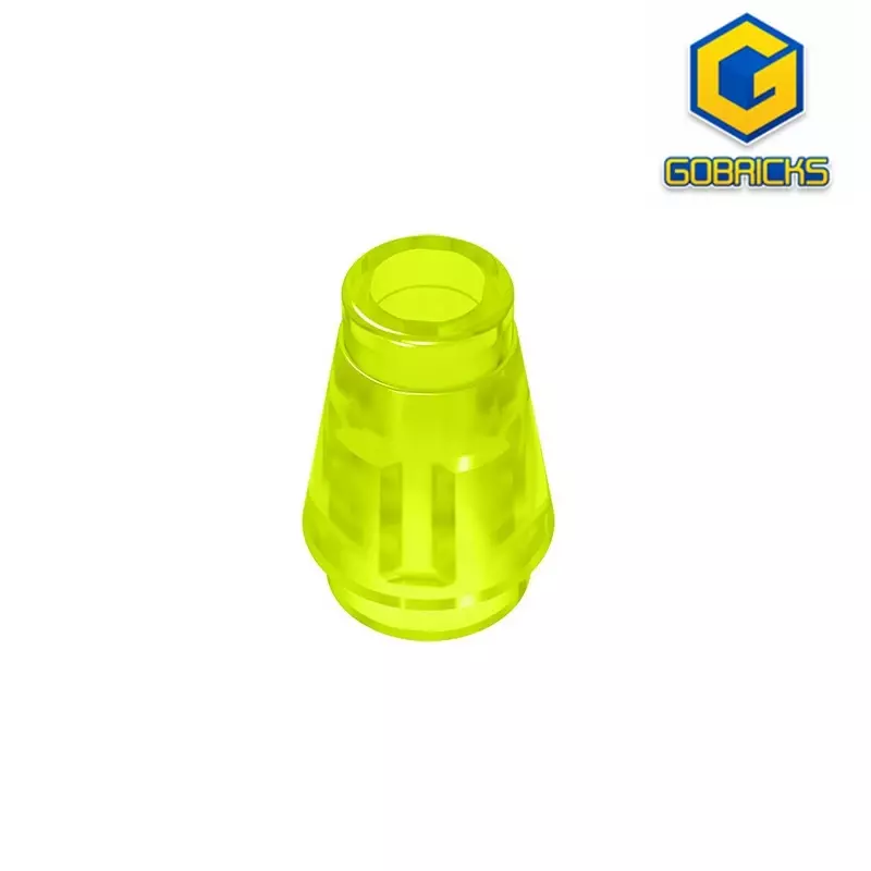 Gobrick GDS-606 kerucut hidung kecil 1X1 kompatibel dengan lego 4589 6188 59900 64288 blok bangunan edukasi anak-anak DIY