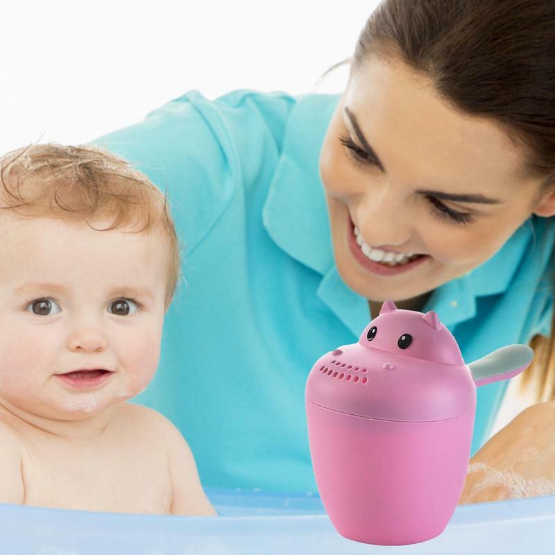 Enjuagador de cascada para baño de bebé, taza de enjuague de champú, cabezal de lavado de ducha, cucharas de baño para niños, juguete de lavado para niños