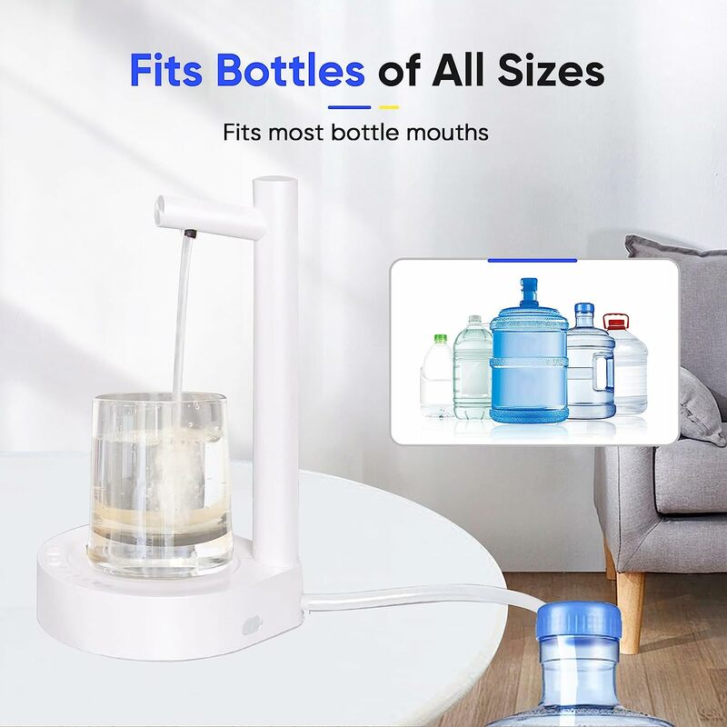 Desktop-Wasser flaschen spender automatische intelligente elektrische Wassersp ender für 5 Gallonen & Universal flaschen USB-Aufladung 7 Ebenen