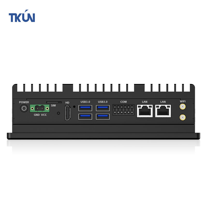 7 Inch J6412  Industrial Mini All in One PC Capacitive Touch Aluminum Alloy Structure Anti-interference 2.5G Dual Network Port