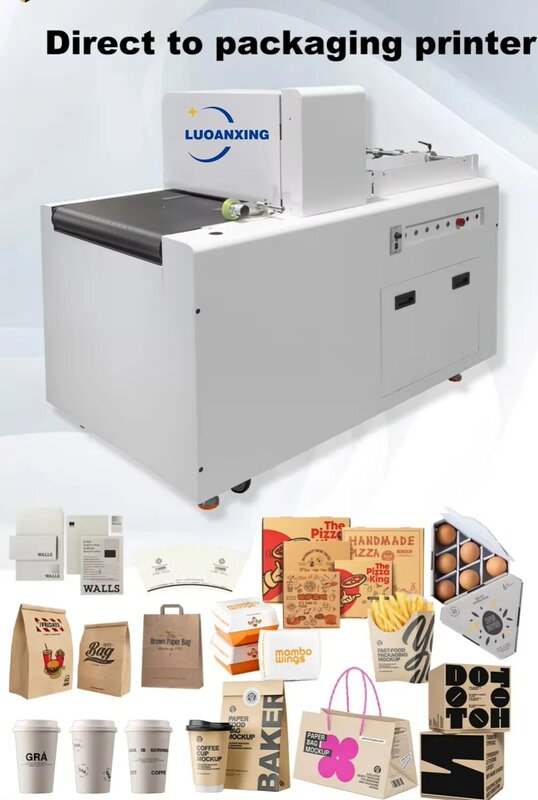 ANXING-impresora de inyección de tinta Digital multifuncional, máquina de impresión Industrial de una sola pasada, embalaje de cartón, bolsa de papel