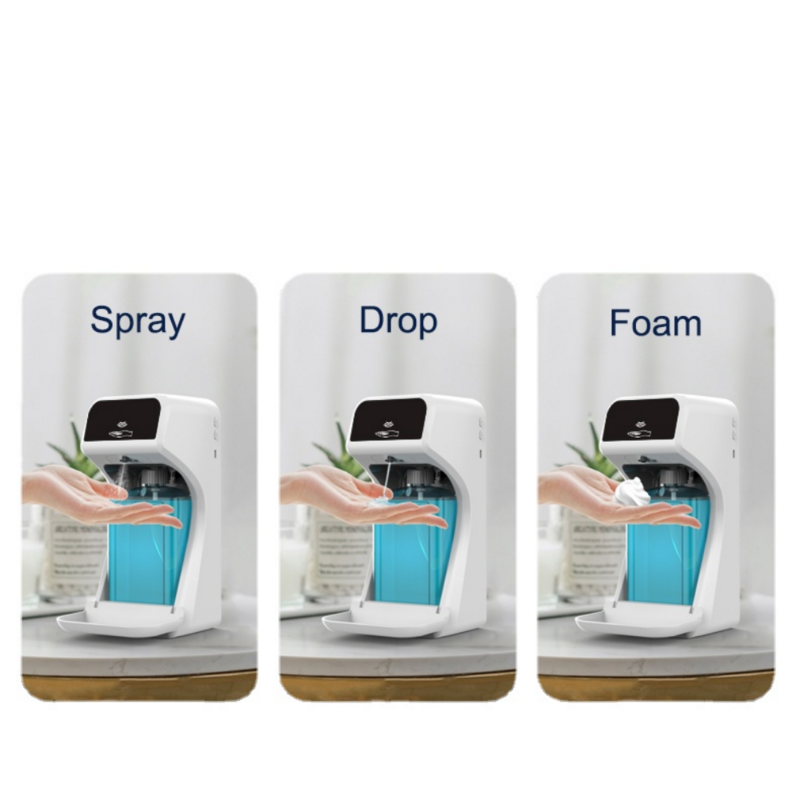 Desinfectante de manos de inducción automática para escritorio, dispensador de jabón inteligente para Hotel, montado en la pared, 1000ml