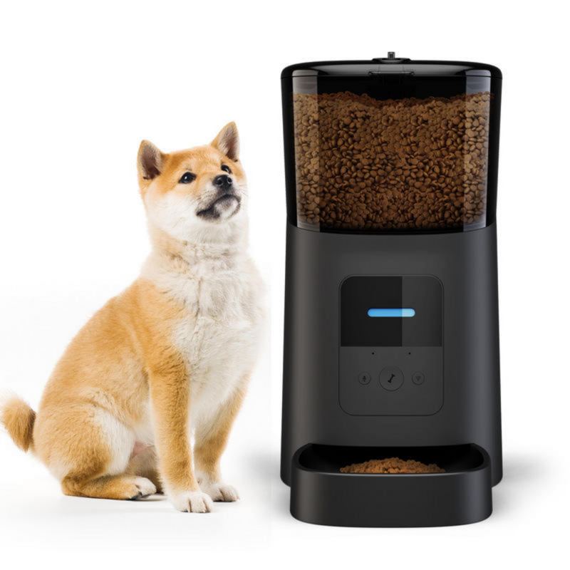 Smart Wifi Automatic Pet Feeder 6L Large Capacity Automatic Dog Feeder App Remote Control Checking Records Pet Food Dispenser