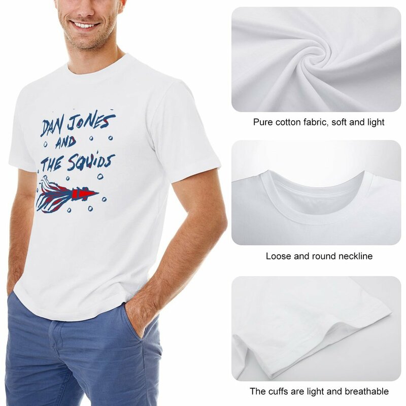 Dan Jones und die Tintenfische T-Shirt niedlichen Tops Sweat Shirt Frucht der Webstuhl Herren T-Shirts
