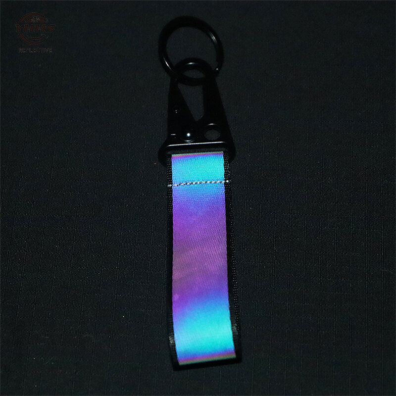 High Visibility Reflective Keychains Traffic Safety Marker Reflector Pendant For Night Cycling Bag Accessories Car Keyrings 10cm