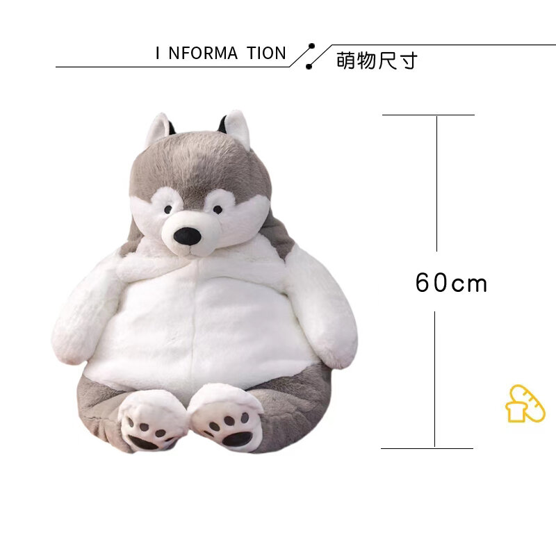 Nuovo Design morbido cucciolo gigante farcito giocattolo cuscino abbraccio cuscino per letto Peluche Fox cane Peluche cuscino decorativo per la camera dei bambini