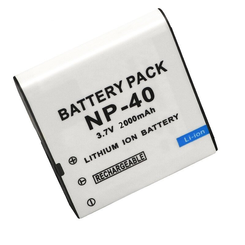 Bateria e carregador para câmera Casio, NP-40, NP40, CNP-40, EX-Z600, EX-Z750, Z1000, Z1050, Z1080, FC100, FC150, P505, P600, P700, 2000mAh