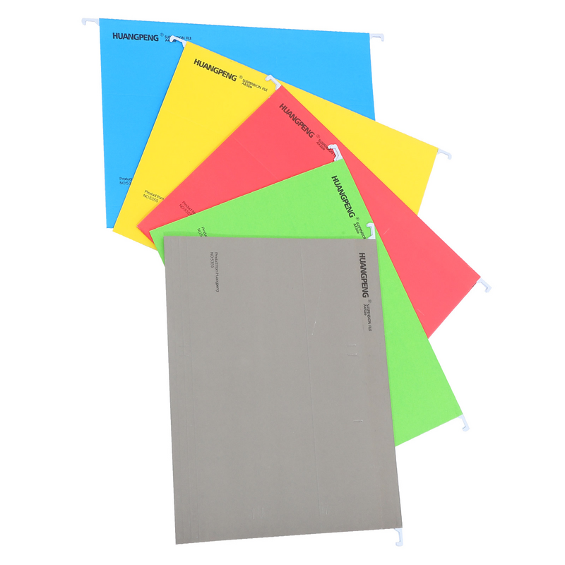 5 buah folder File menggantung klip kerja penerimaan bingkai gantung ukuran yang tepat kertas warna-warni pemegang tagihan Organizer kantor