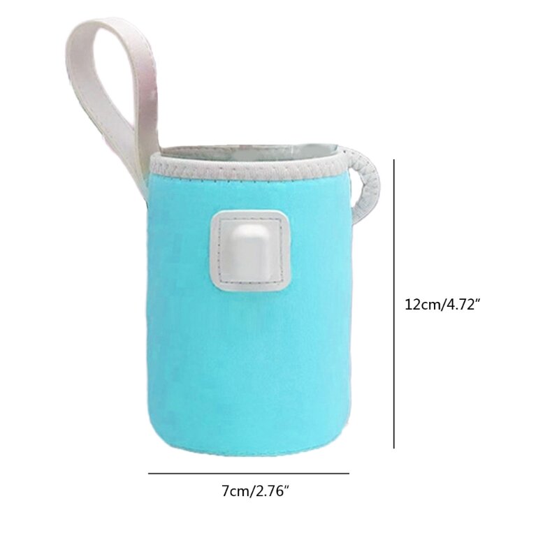 USB 우유 따뜻한 가방 여행 물 열 키퍼 충전 케이블 및 핸들 자동차 유모차에 대 한 아기 간호 병 히터