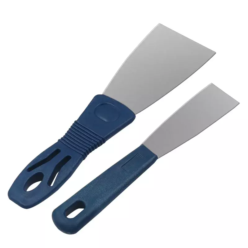 1 buah pisau miring baja tahan karat pisau dempul dengan pegangan plastik 1 inci 2 inci peralatan konstruksi pisau Batch dempul baru