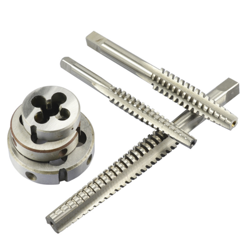 2pcs Machine Tap + Die Combo Set TR8/TR10/TR12/TR14/TR16 Right Hand Hand Tap Hardware Tool Tap Set