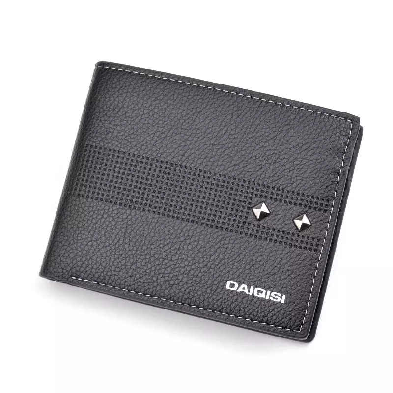 Nowy portfel męski krótkie młoda moda portfel dla ucznia Casual Multi-pudełko na karty torba na karty portfel standardowy