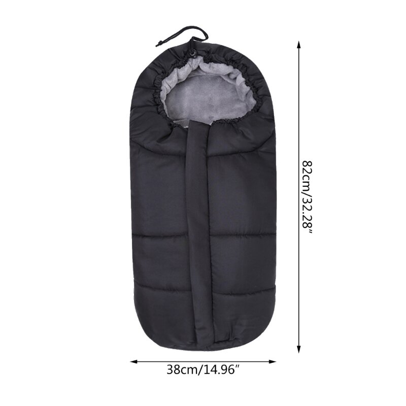 Y1UB Waterproof Baby Footmuff Winter Essential for Prams Soft Insulated Sleeping Bag