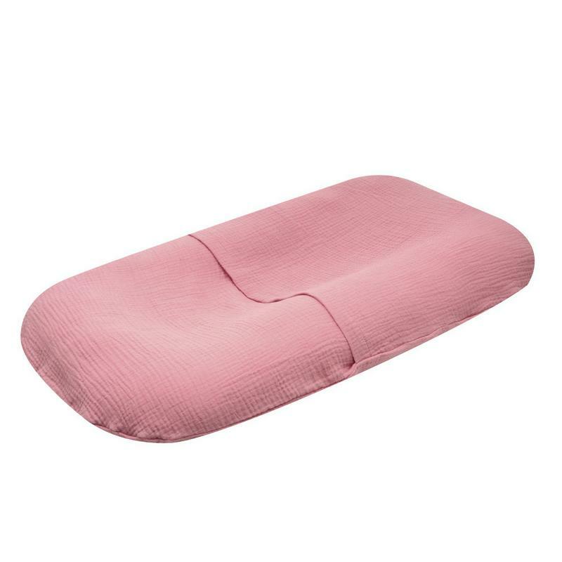 Poduszka dla noworodka pogrubiona, zdejmowana, wyściełana narzuta na leżak w jednolitym kolorze poduszka dla noworodka