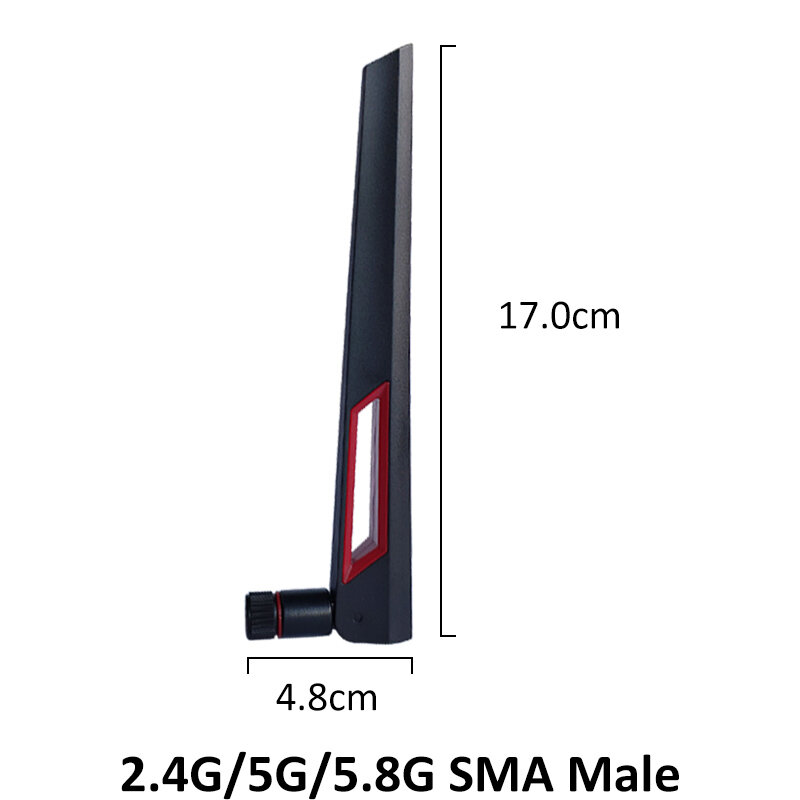 IOT 와이파이 안테나 무지향성 무선 라우터, 실제 8dbi SMA 수 와이파이 안테나, 5.8 GHz 안테나, 2.4 Ghz5.8 Ghz, 2 개
