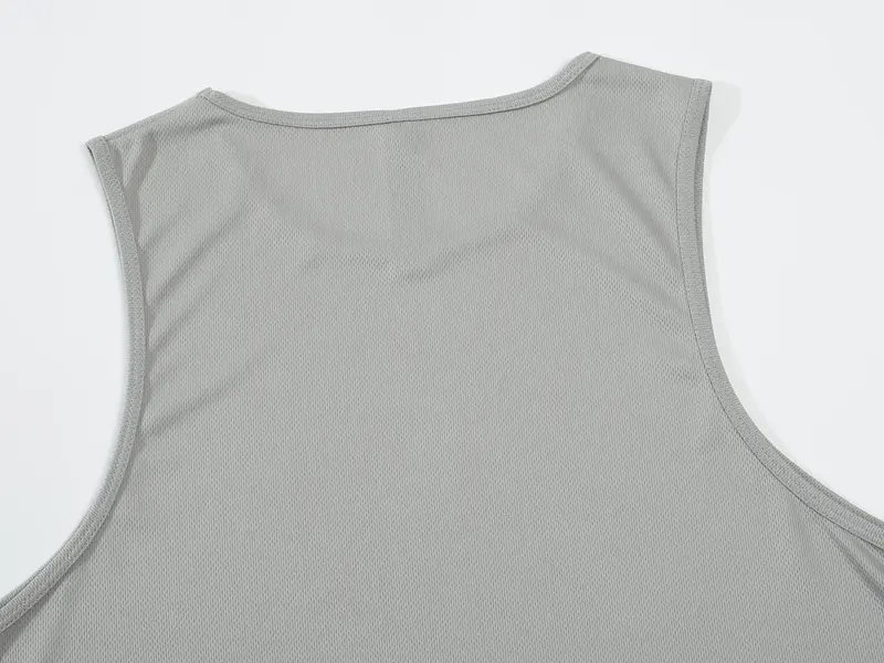 Men Ice Silk Tank Tops Tees Summer Breathable T-Shirt Undershirt Male Fitness Mesh Quick-Drying Vest Sleeveless Running Vest