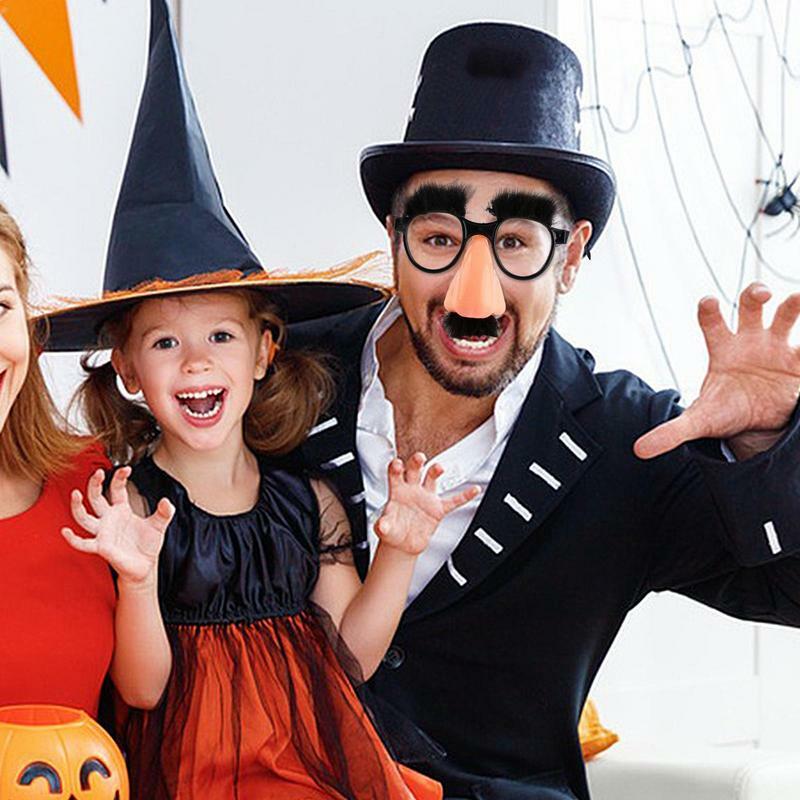 Dewasa anak-anak hidung besar kacamata lucu mainan baru Prank pesta Bar lelucon Aksesori Prop Halloween dekorasi yang rumit
