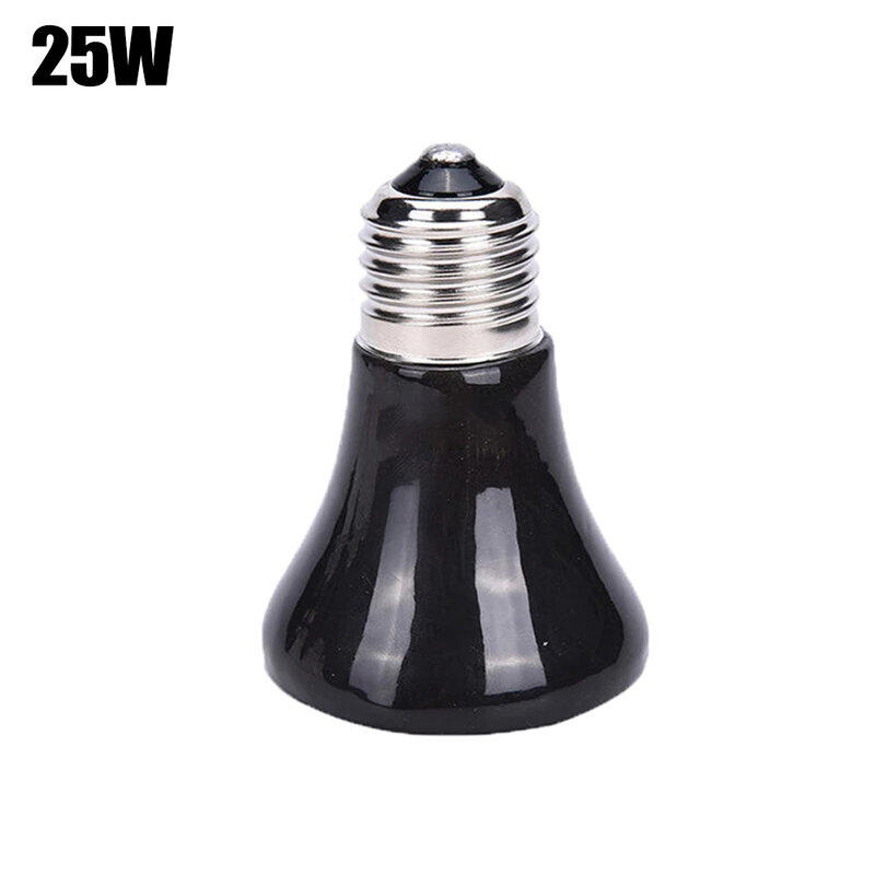 1 pz lampadina emettitore di calore 25W/50W/75W ceramica + lega olerica alte temperature da rettile calore o lampadine